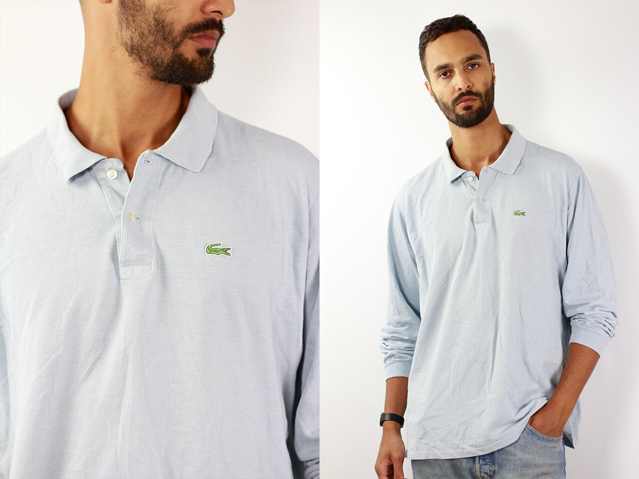 lacoste polo baby blue