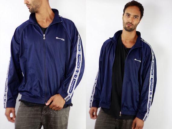 blue champion windbreaker