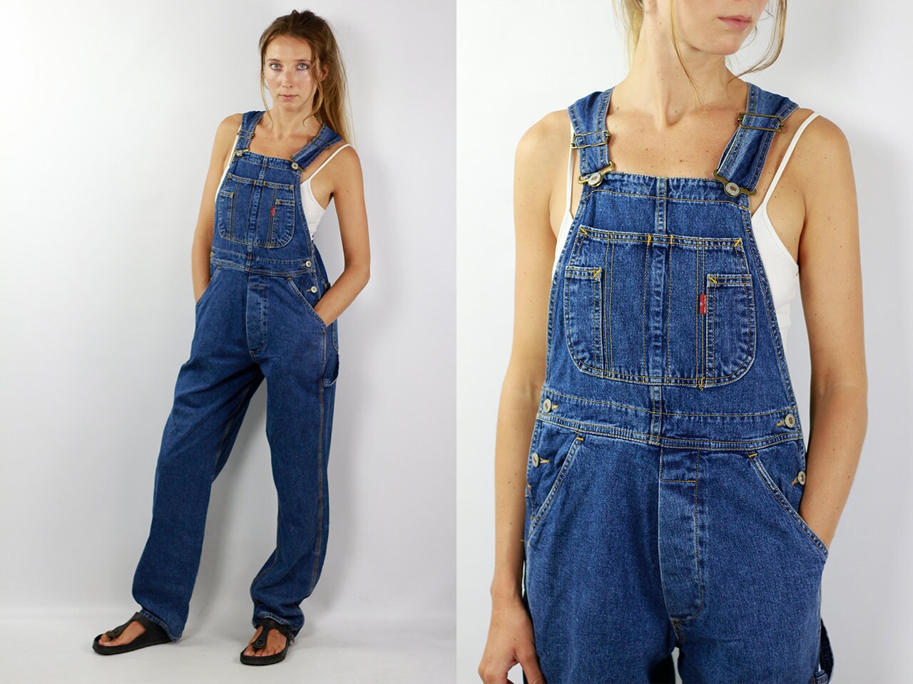 90s denim dungarees