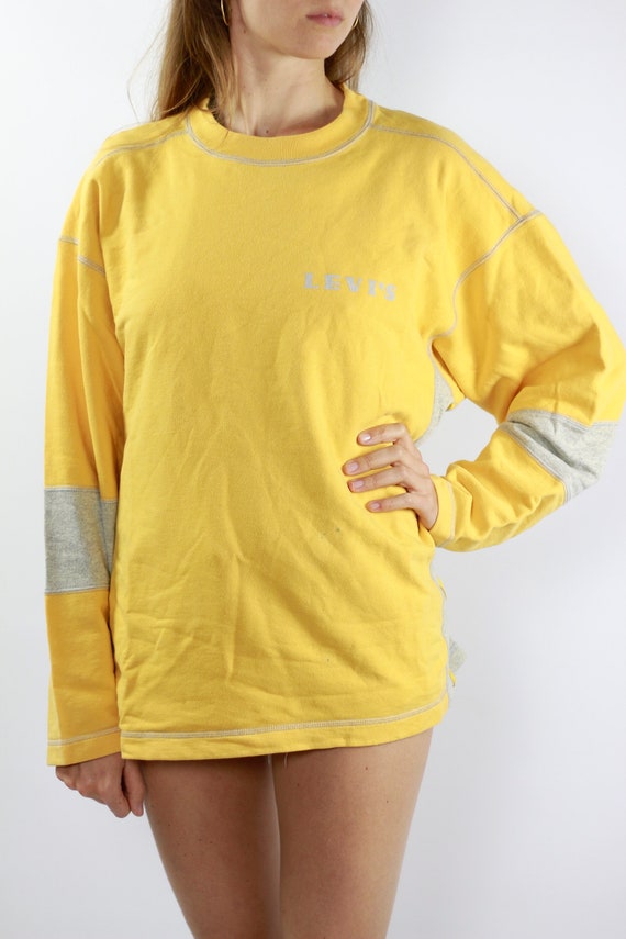 yellow levis jumper