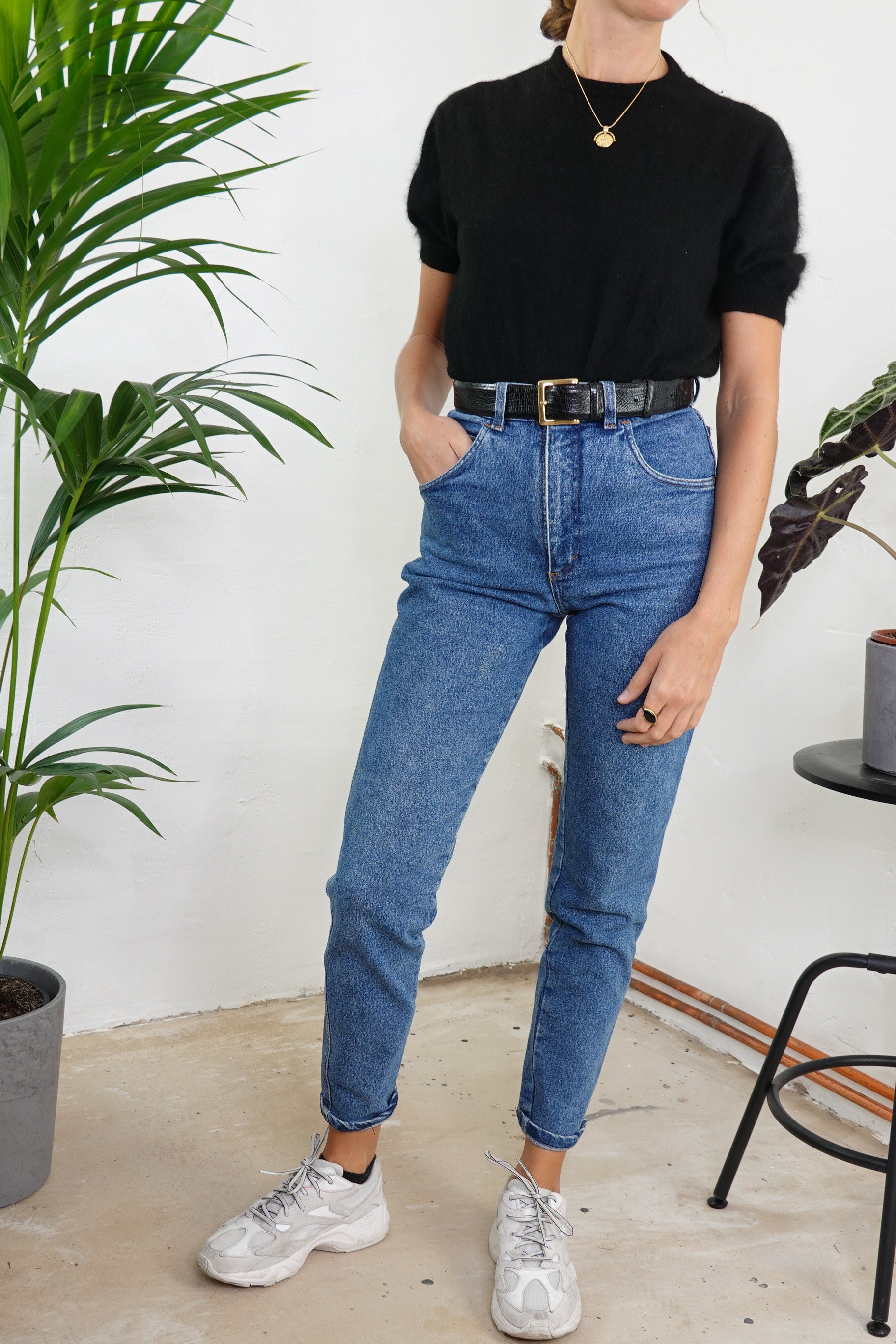 vintage blue mom jeans