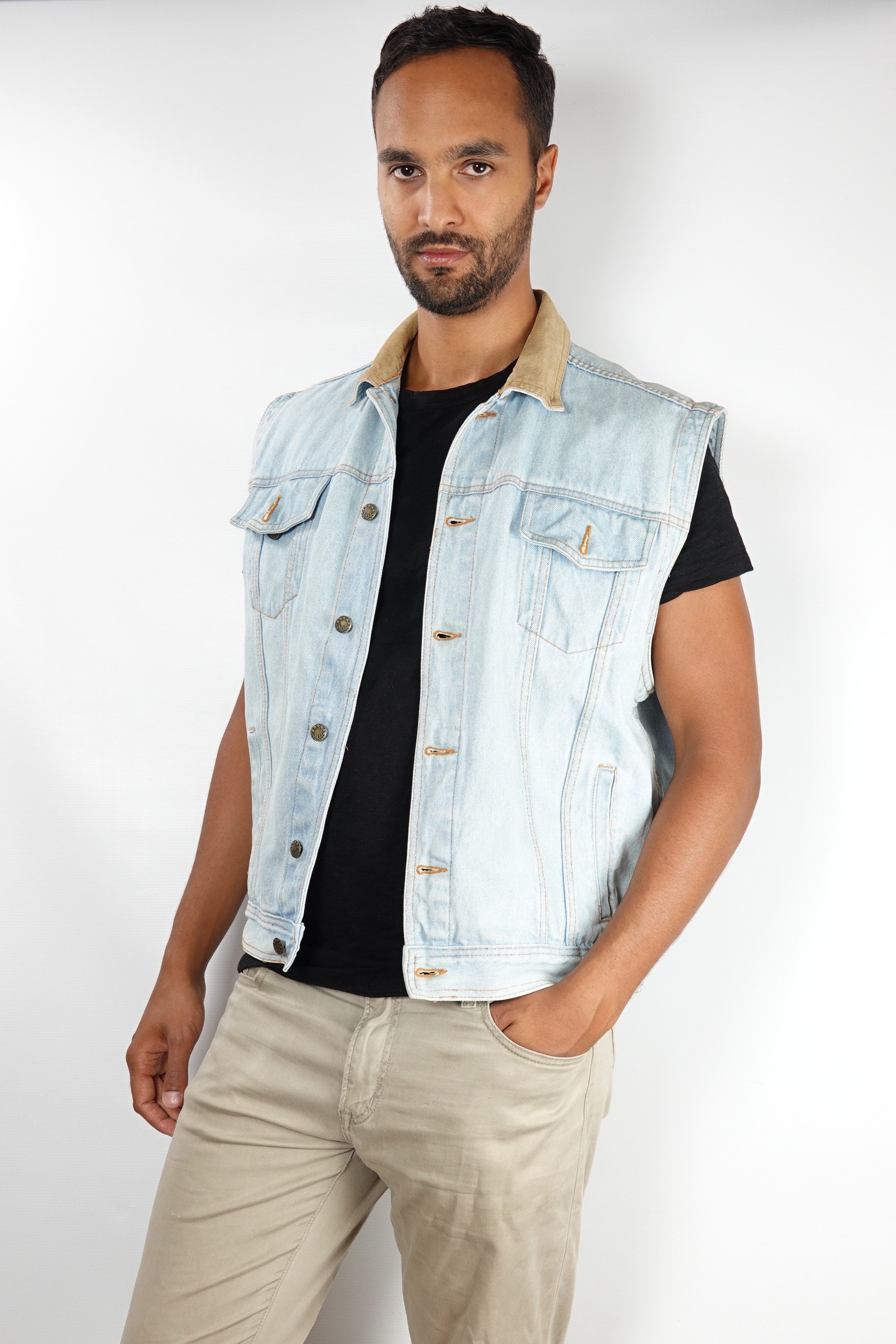levi's jean vest