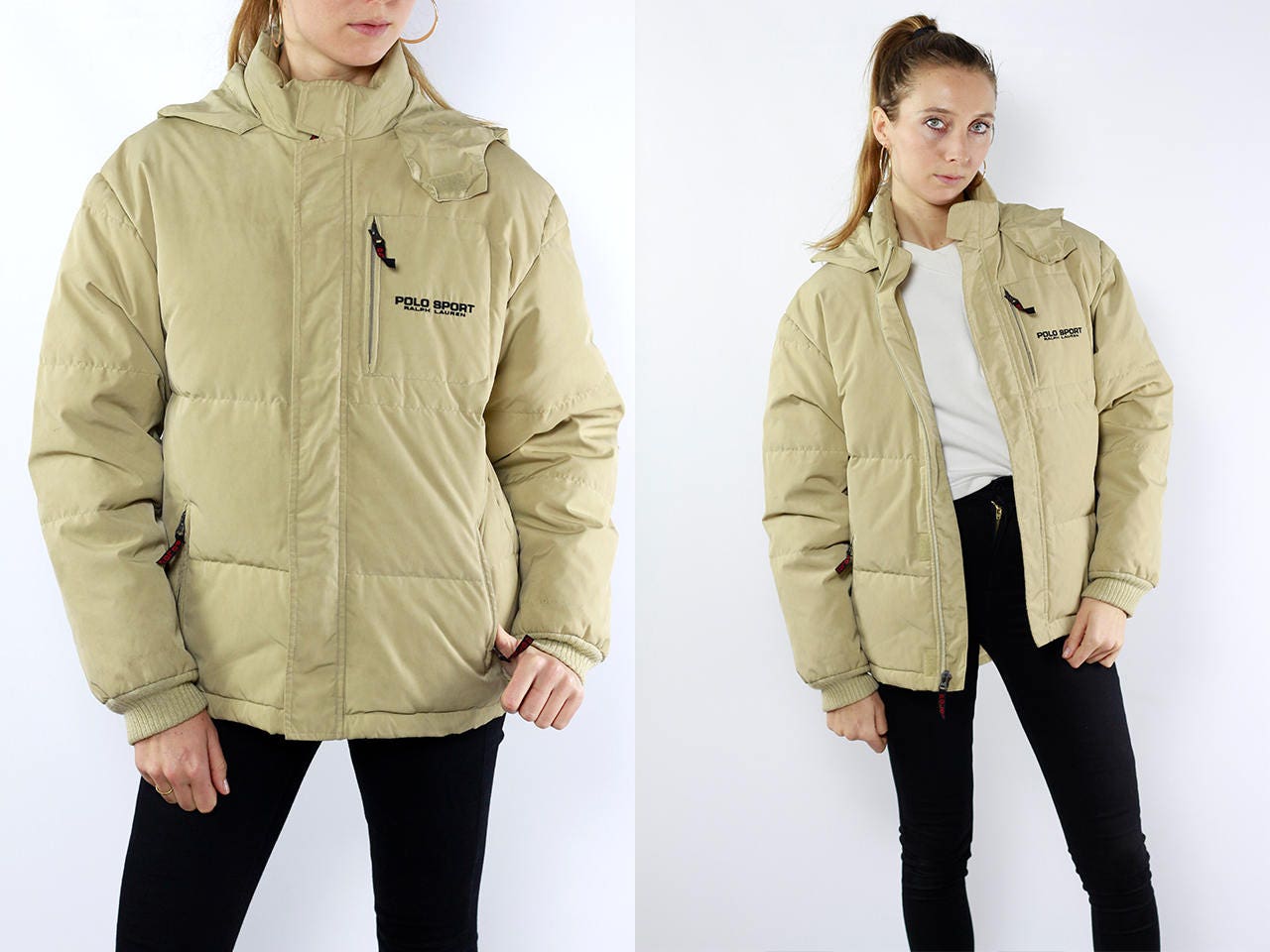 polo puffer jacket vintage