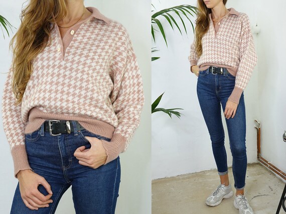 Wool Jumper Vintage Wool Sweater Mohair Jumper Che