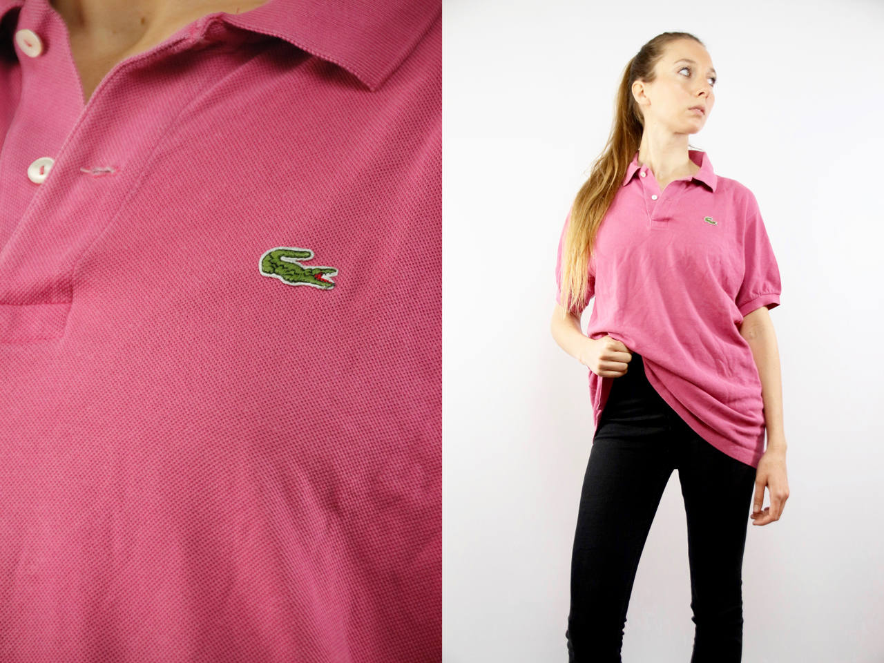 lacoste oversized polo