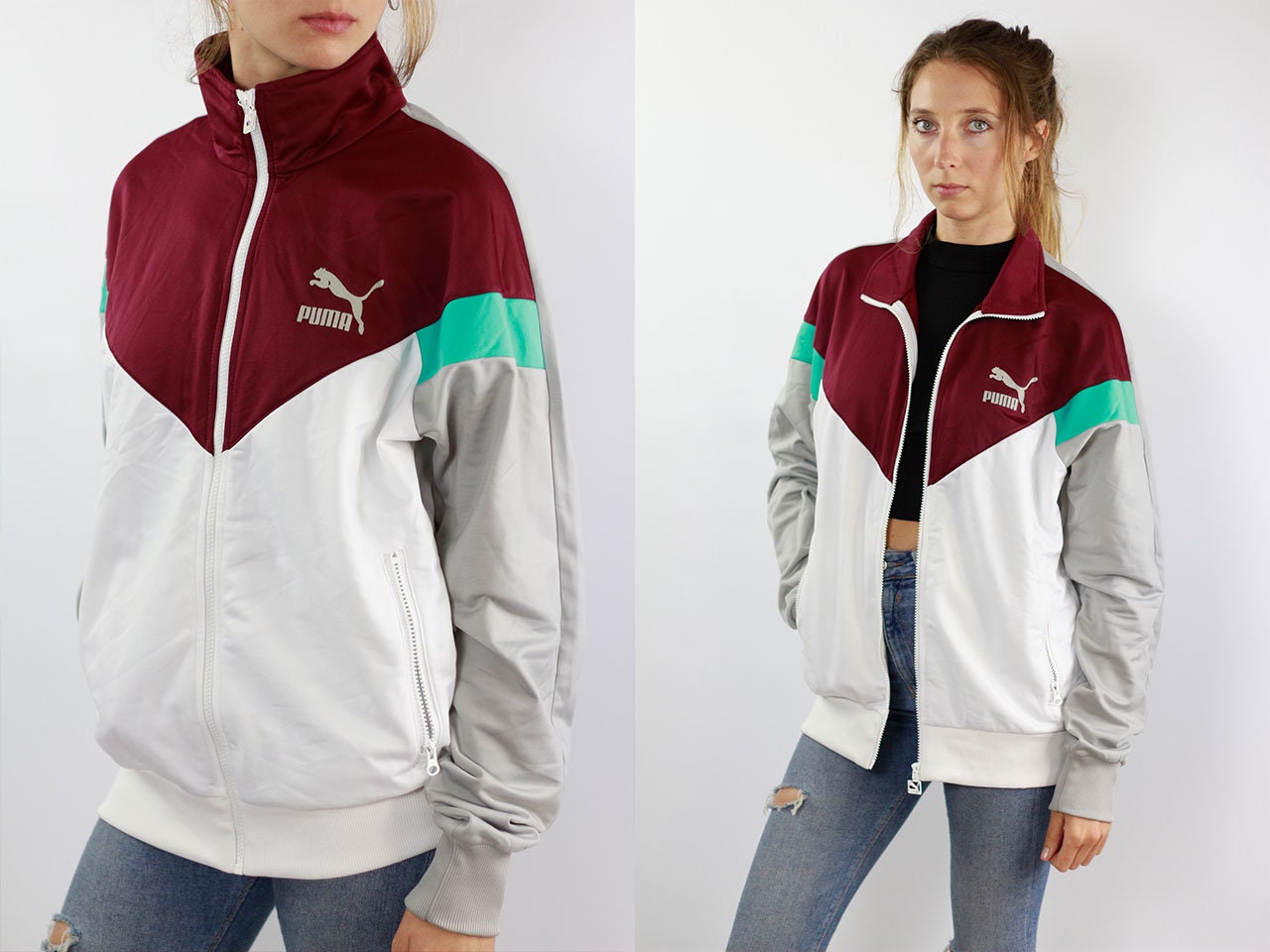 puma red and white tracksuit