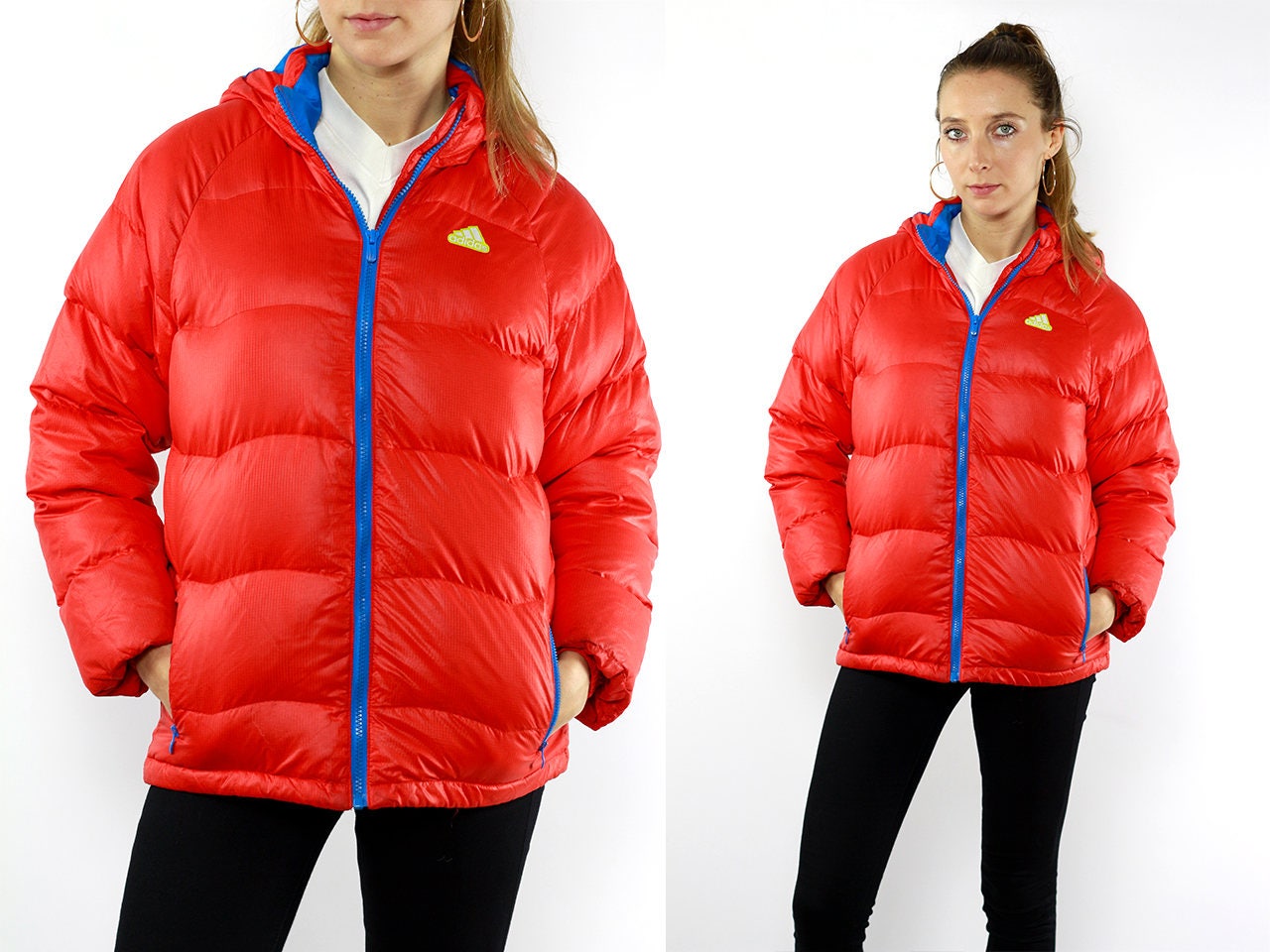 adidas red padded jacket