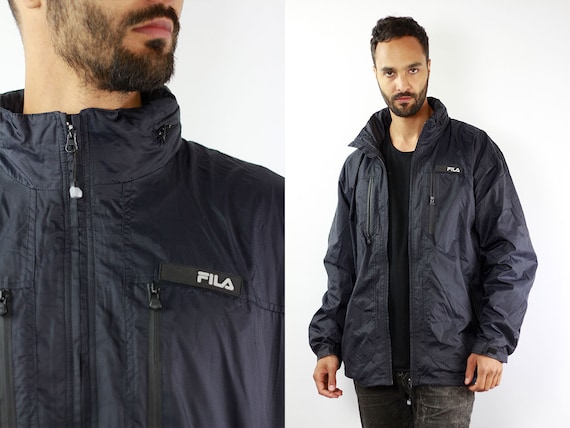 vintage fila windbreaker jacket