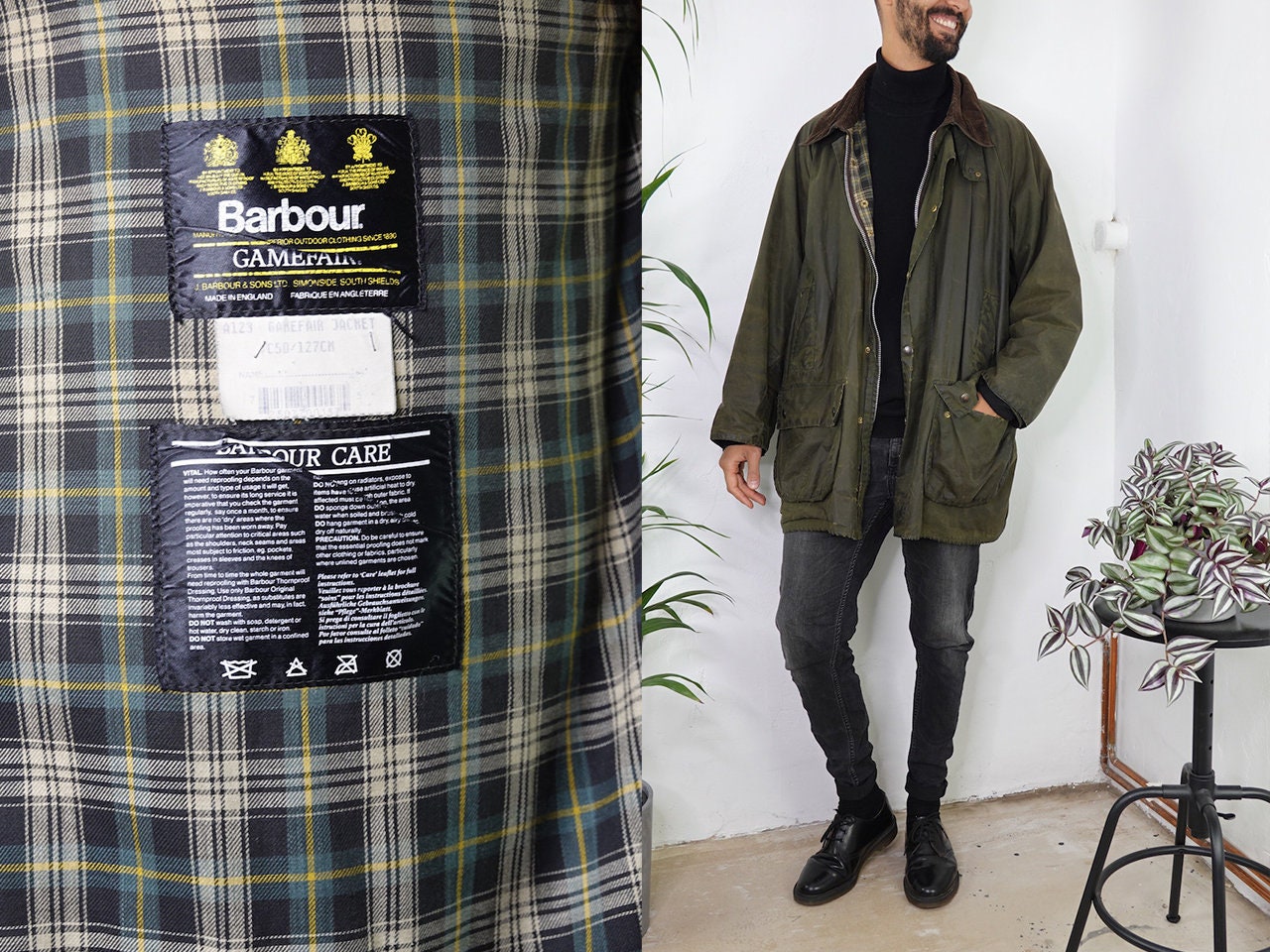 green barbour coat