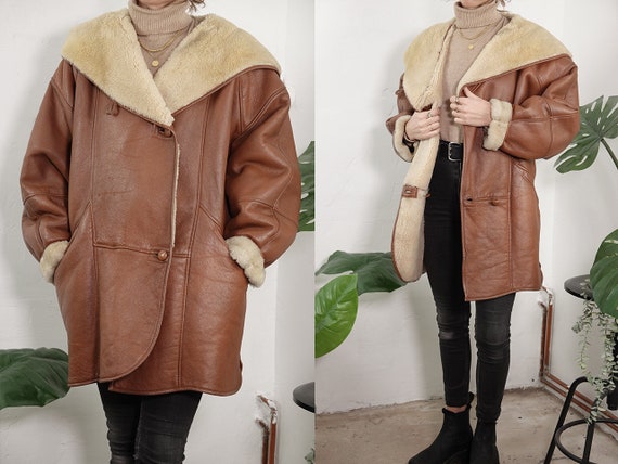 Shearling Coat Sheepskin Jacket Shearling Jacket V