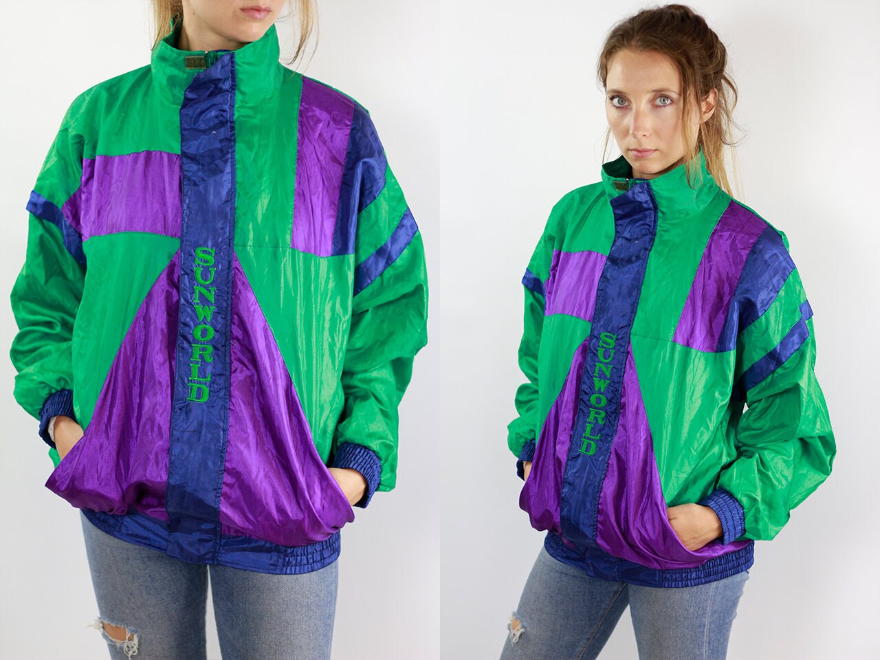 vintage windbreaker tracksuit
