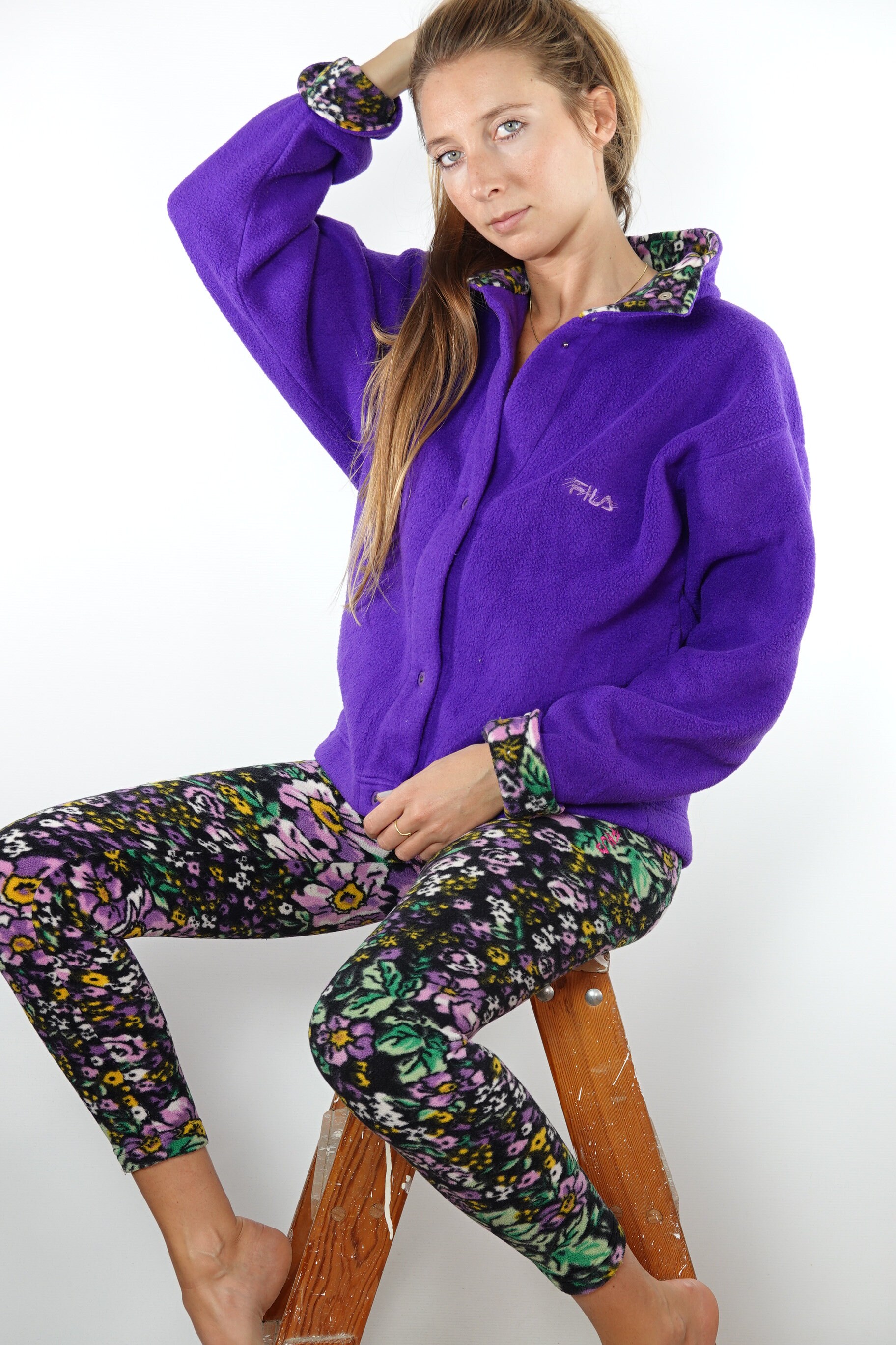 purple fila jumper