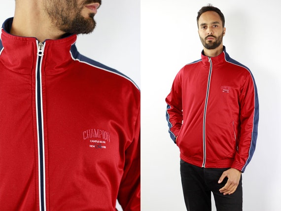 champion jacket red