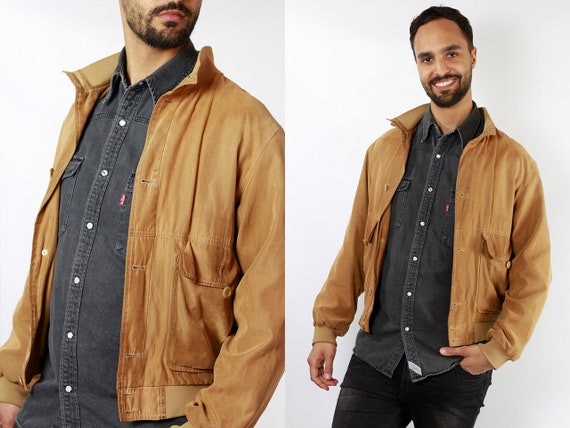 Suede Jacket Brown Suede Suede Bomber Jacket Vinta