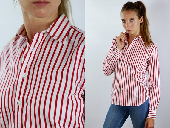 Ralph Lauren Shirt Polo Ralph Lauren Button Up Polo Striped Etsy