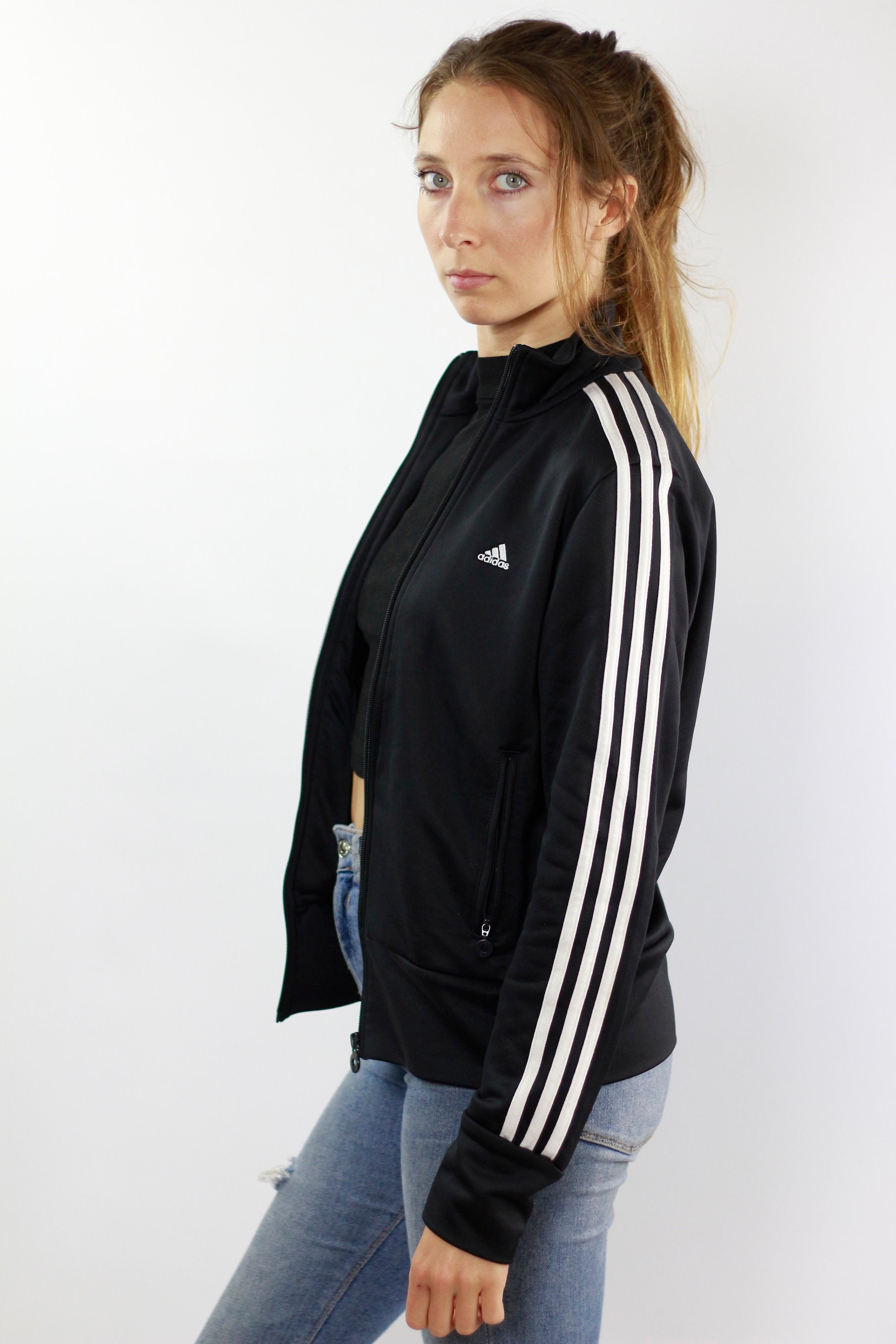 ADIDAS Windbreaker Adidas Track Jacket Adidas Jacket Black ...