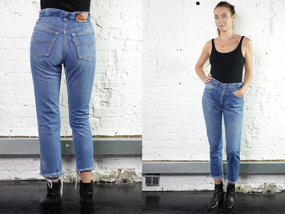 Levis 501 Jeans Levis Mom Jeans Levis Light Blue L