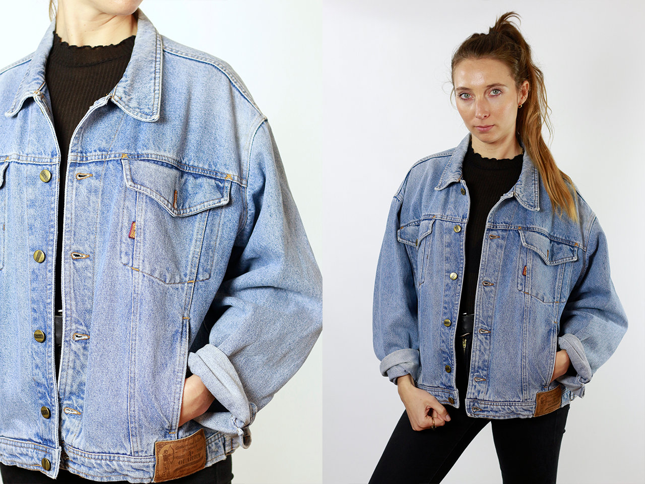 80s denim jacket womens