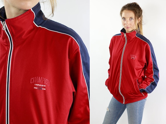 champion jackets red