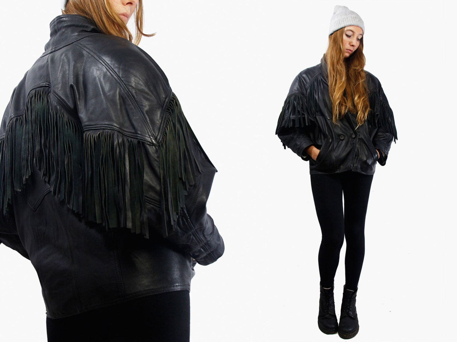 Fringe Jacket Suede 80s Leather