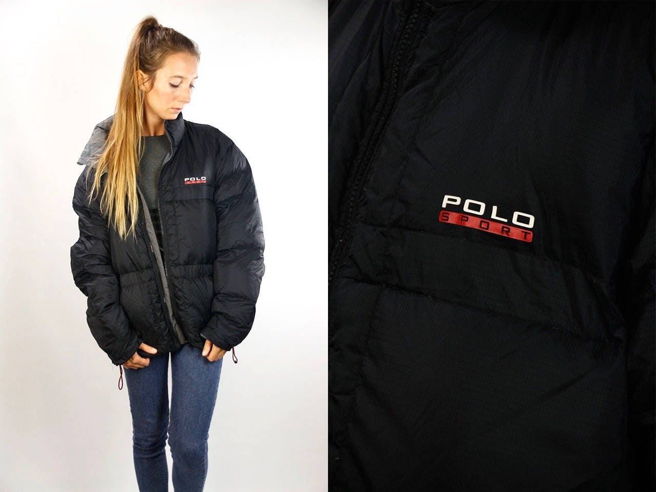 polo sport puffer jacket vintage