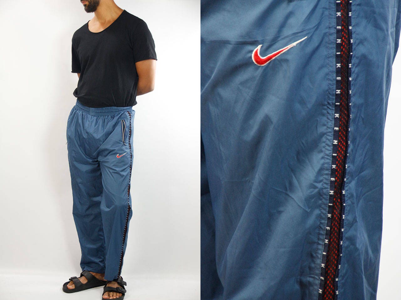 vintage nike track bottoms