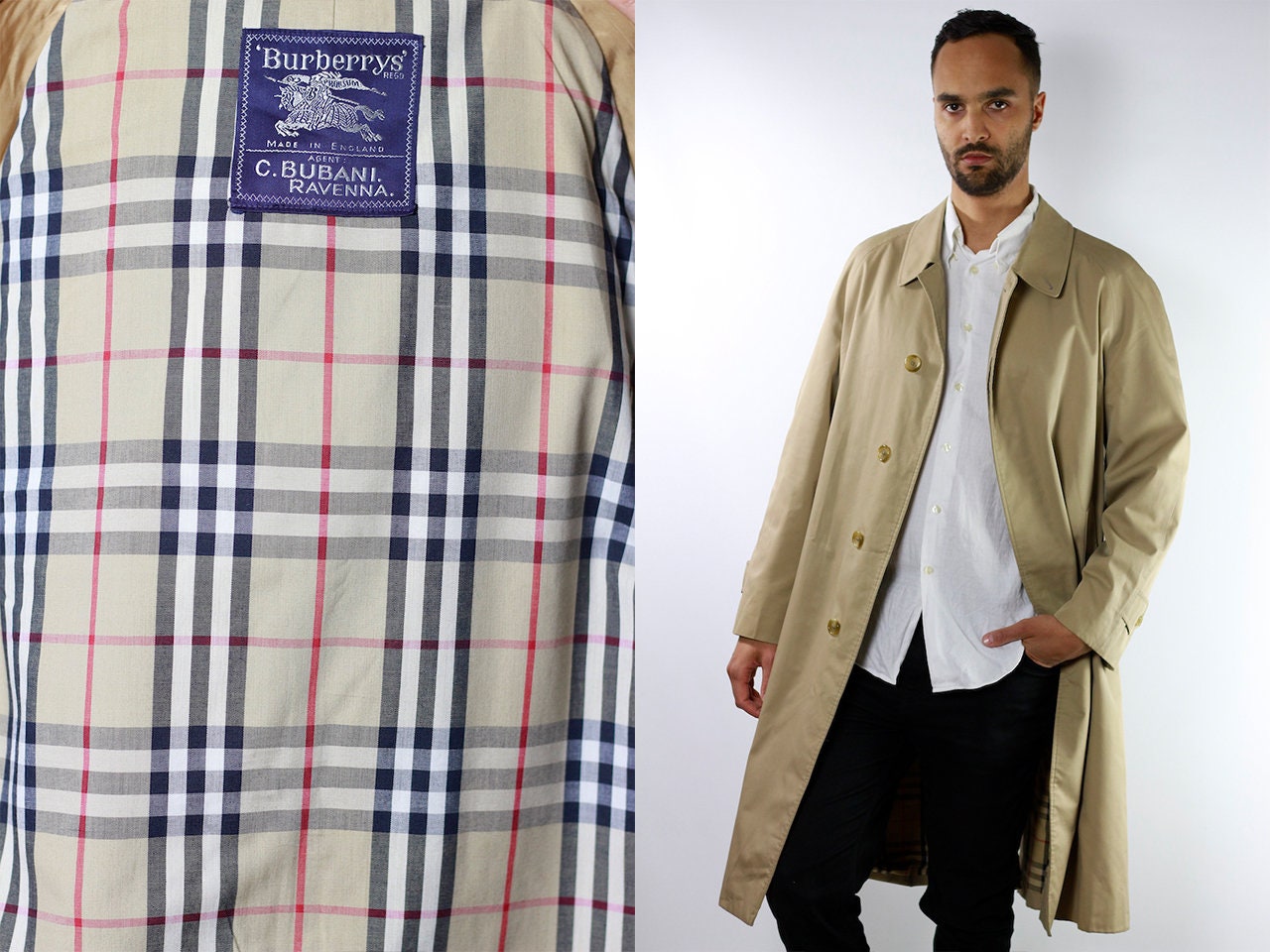 classic burberry trench men