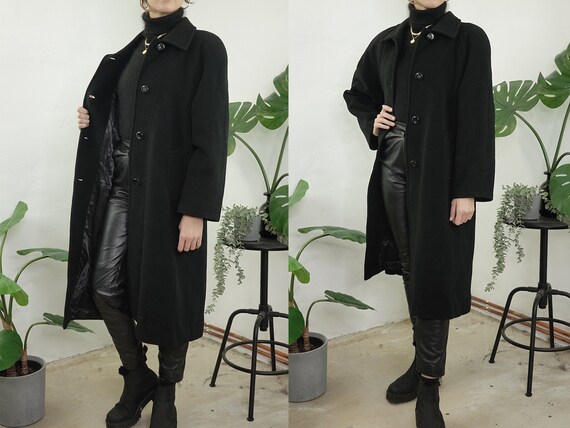 Vintage Coat Vintage Wool Coat Black Vintage Coat