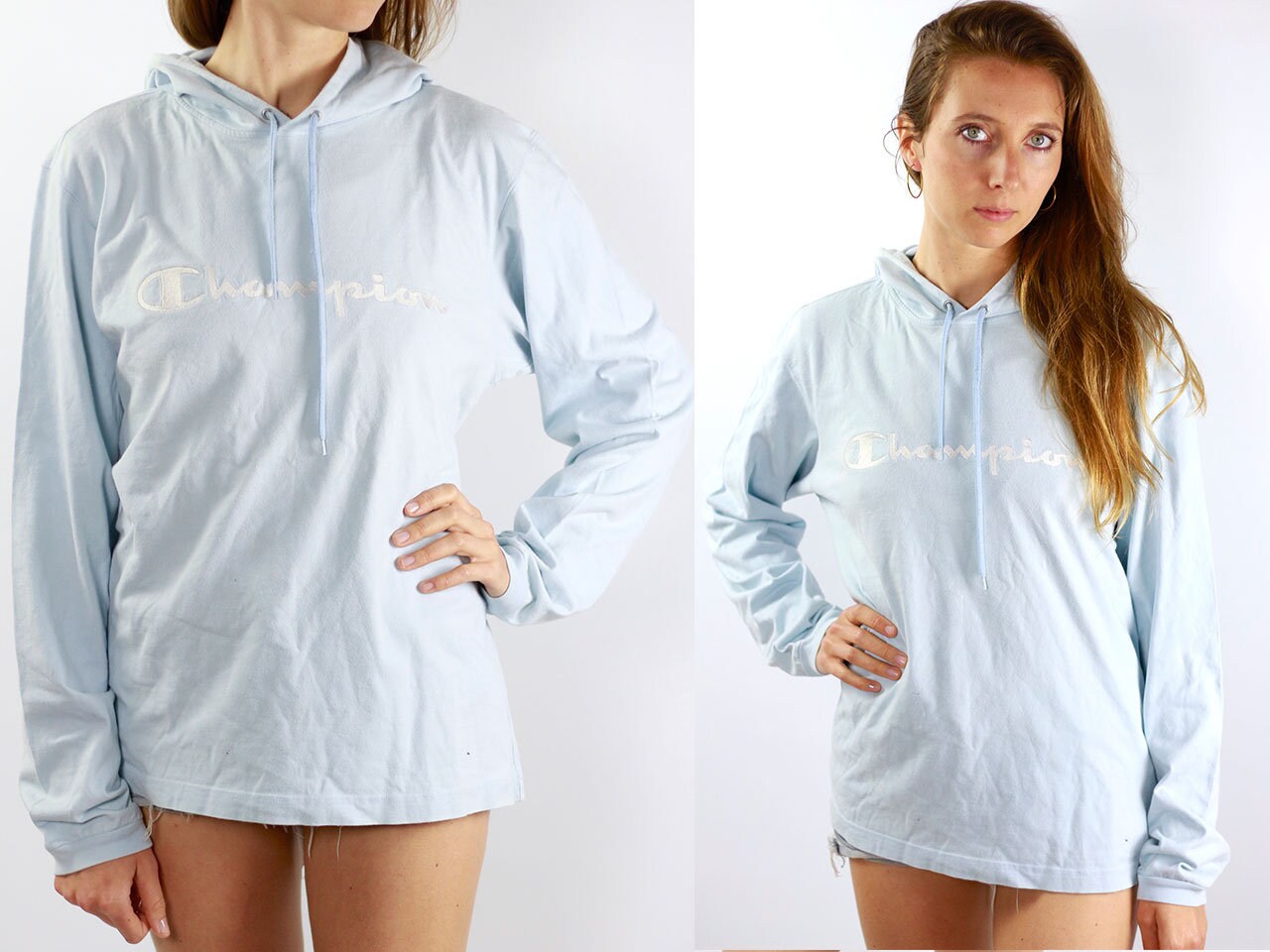 champion baby blue jumper