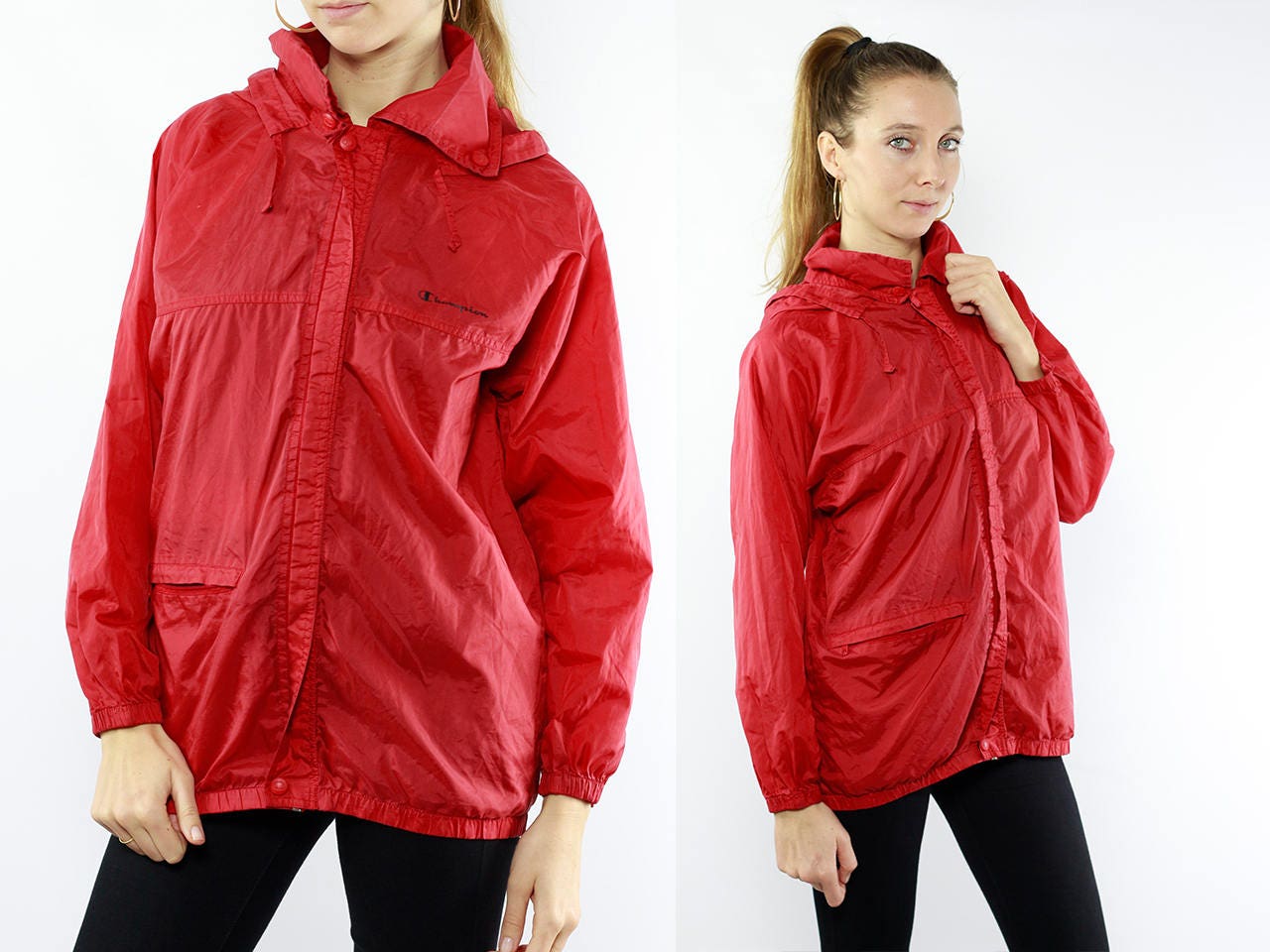 champion coat red