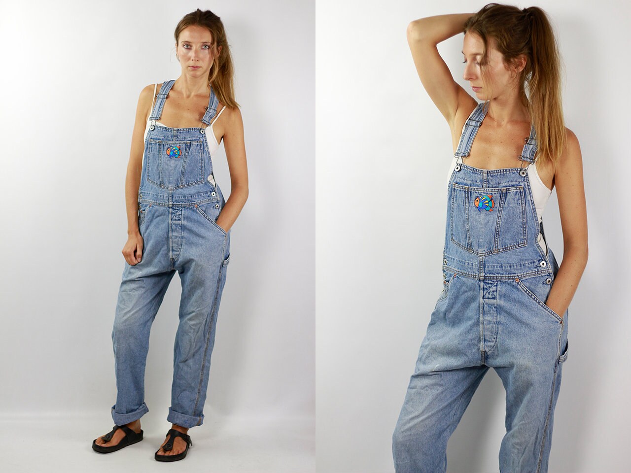 90s denim dungarees
