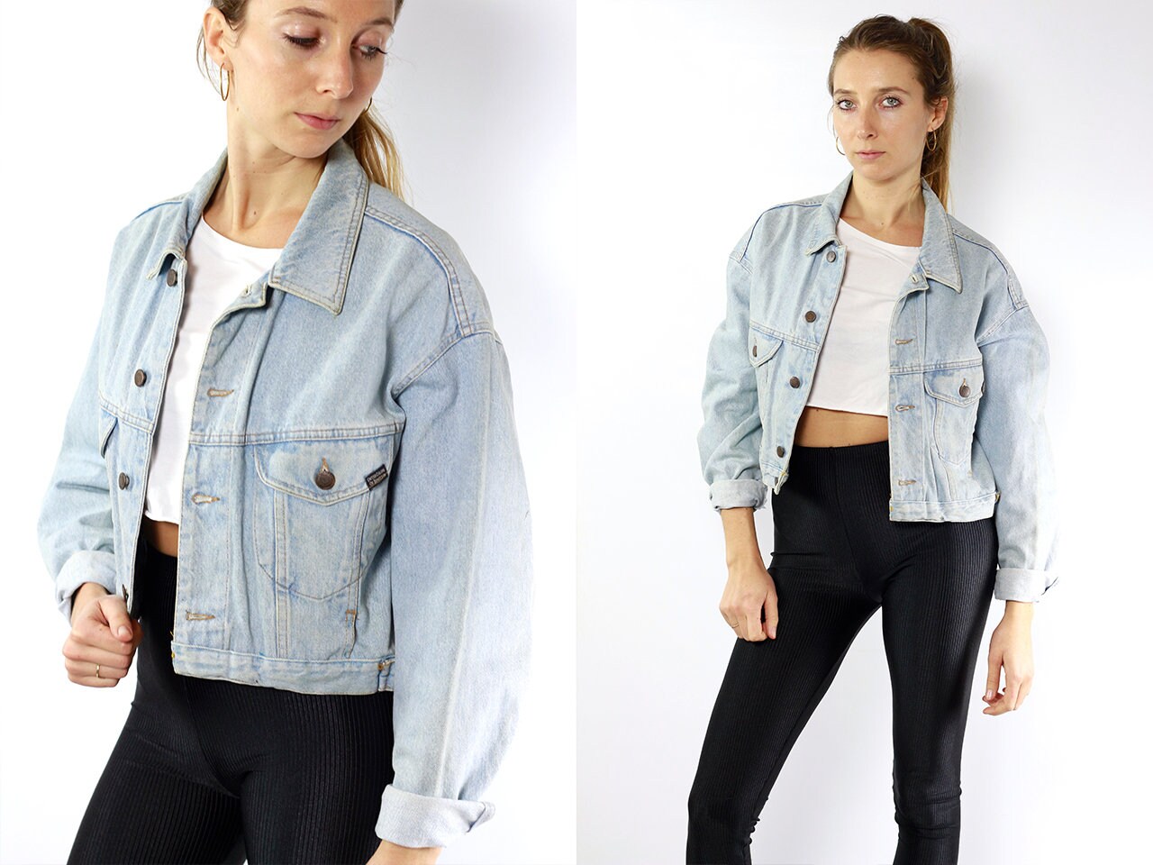 benetton jean jacket