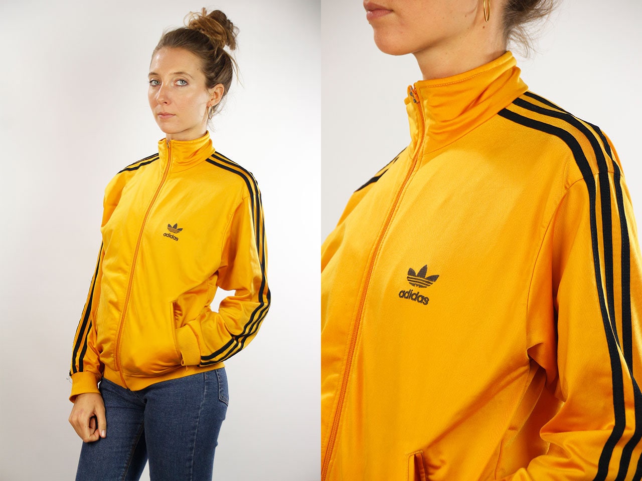 adidas track suit yellow