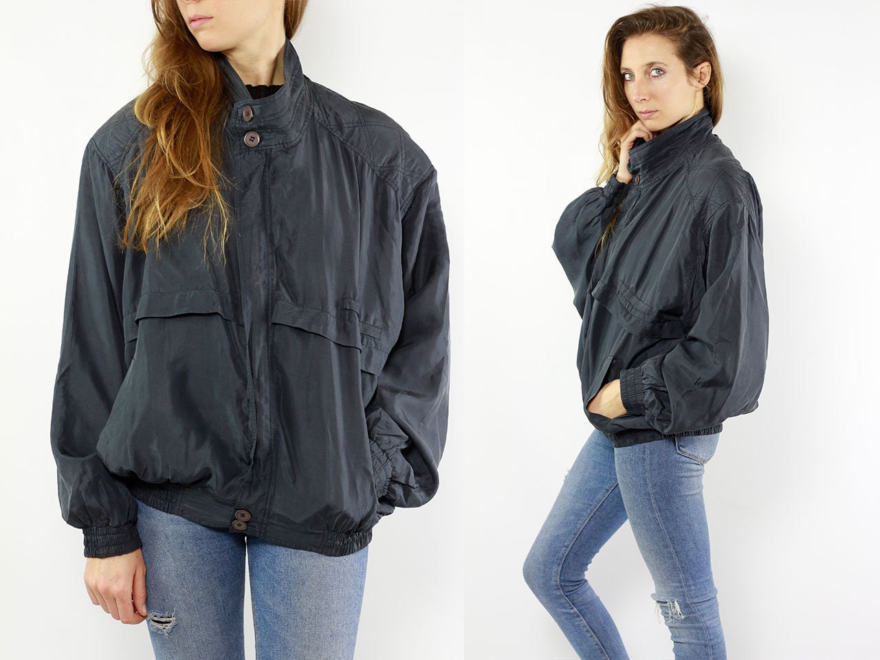 light grey bomber jacket womens