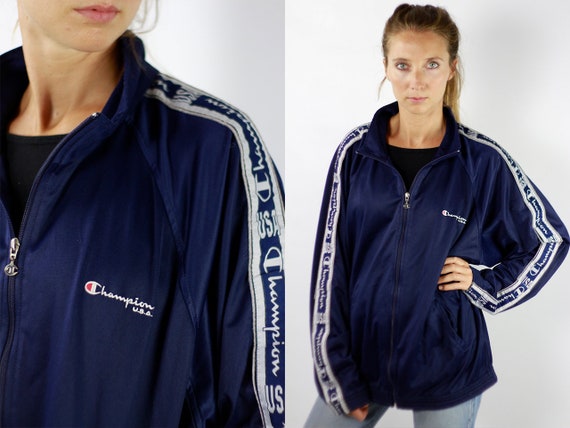 blue champion windbreaker