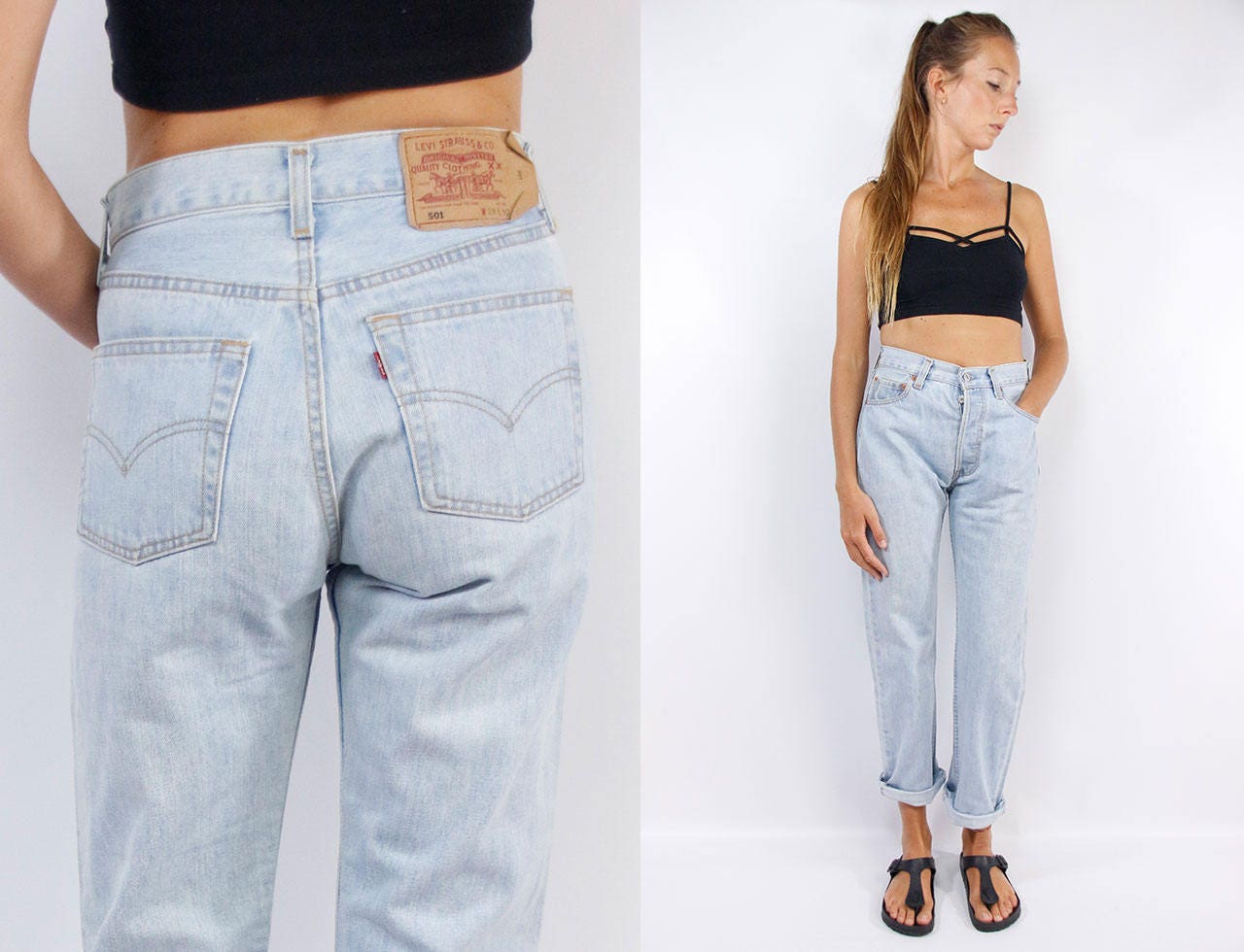 vintage 501 women's jeans