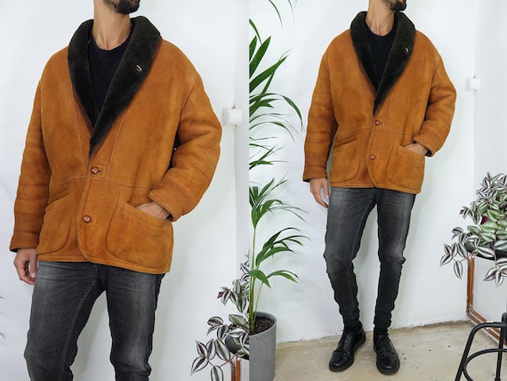 Shearling Jacket Sheepskin Jacket Brown Sherpa Jac