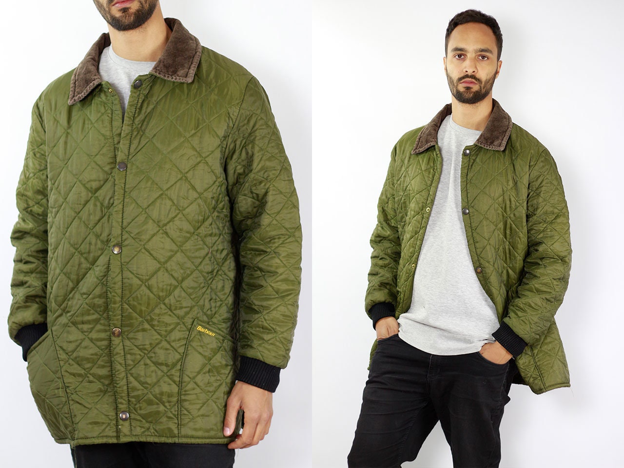 khaki green barbour jacket
