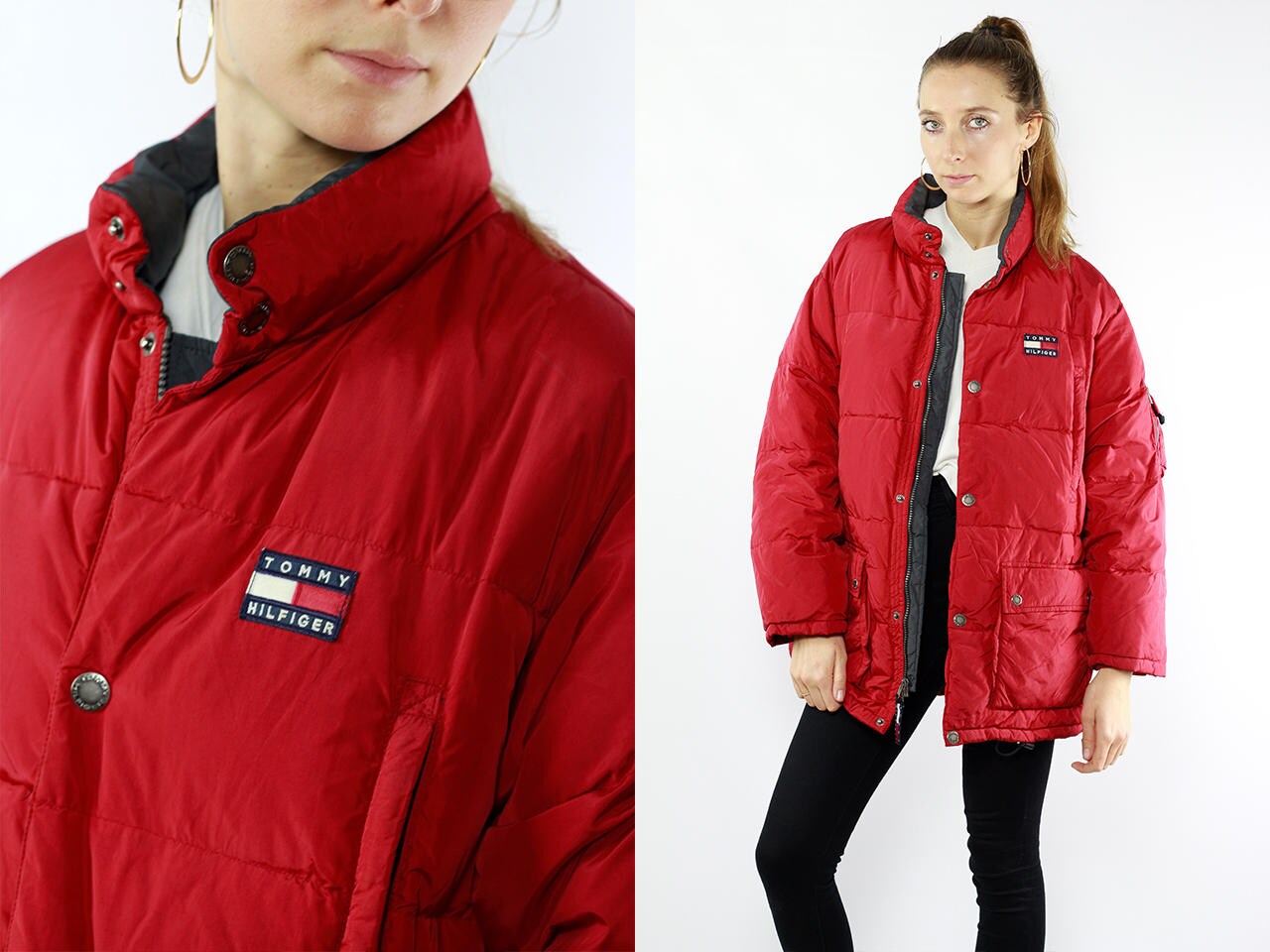 tommy jeans 90s puffer jacket