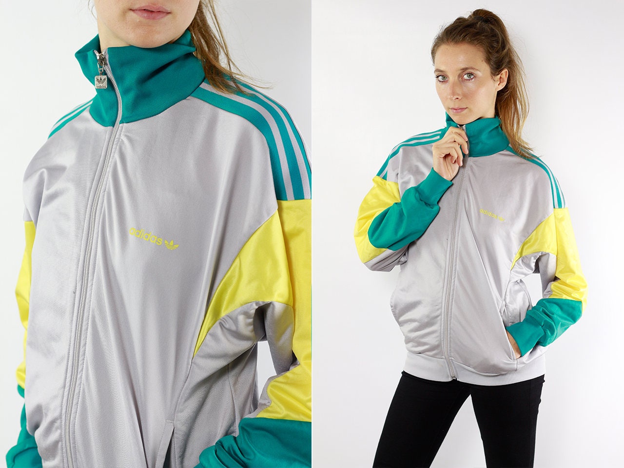 green yellow adidas tracksuit