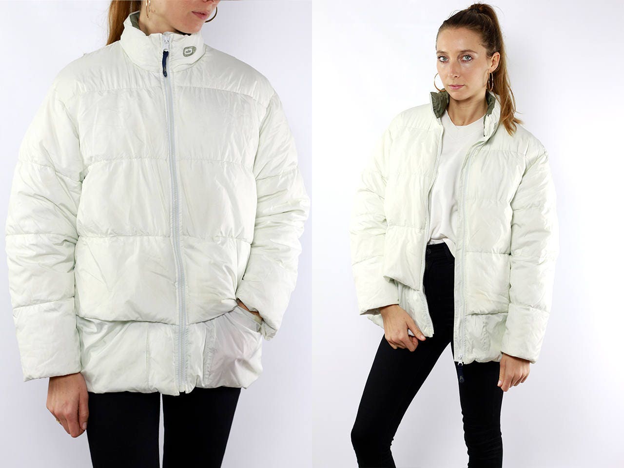 white puffer jacket nike