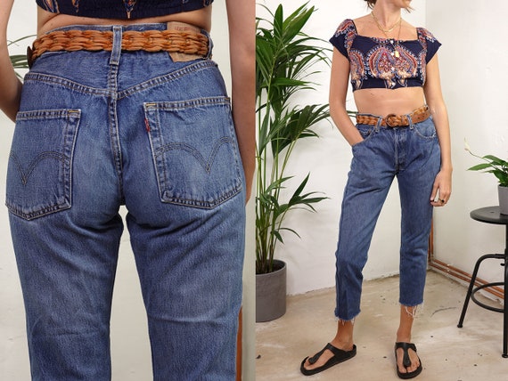 Levis 501 Jeans Levis Mom Jeans Levis Light Blue L