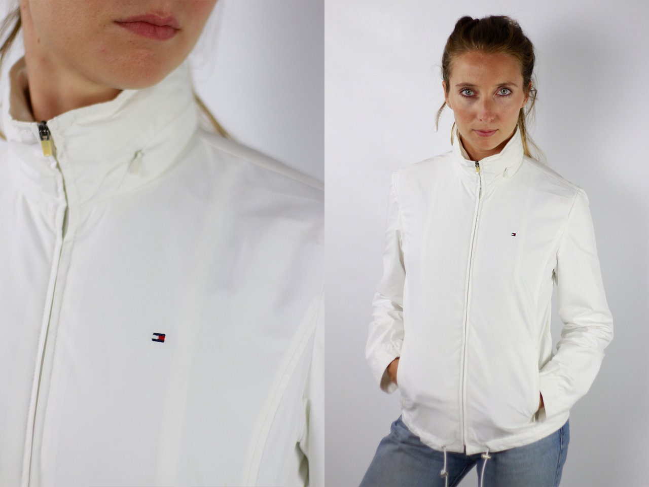 tommy hilfiger jacket white womens