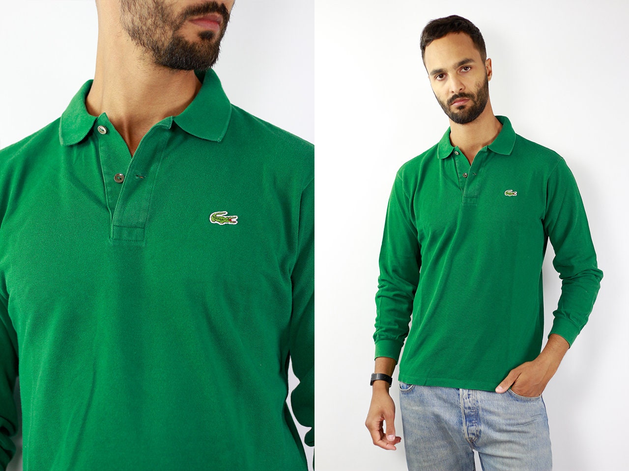 green lacoste polo