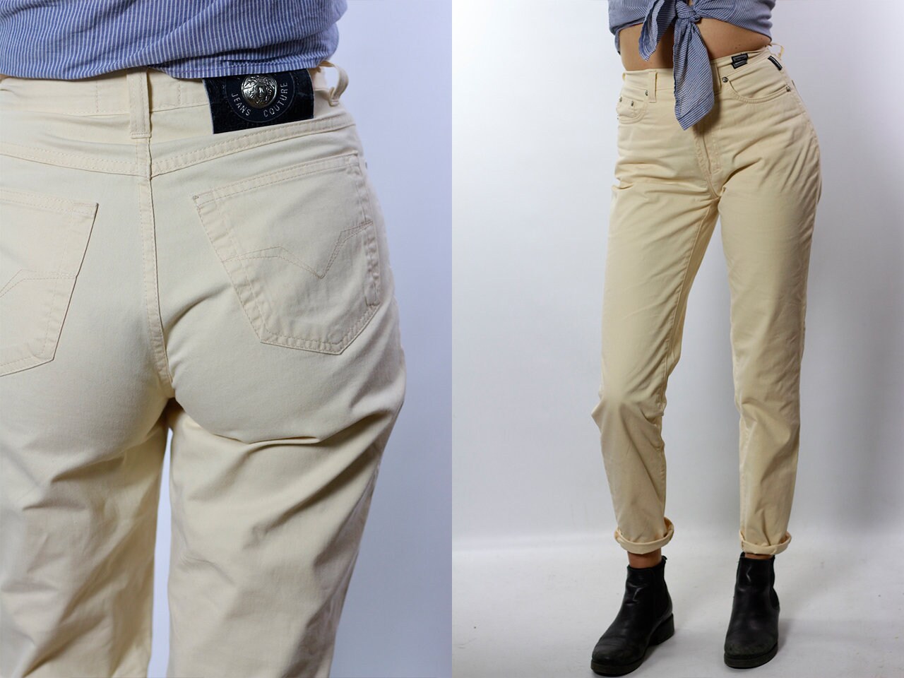 versace high waisted jeans