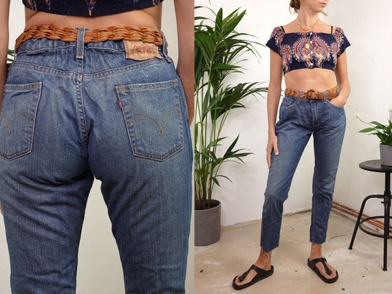 high waisted jeans levis vintage