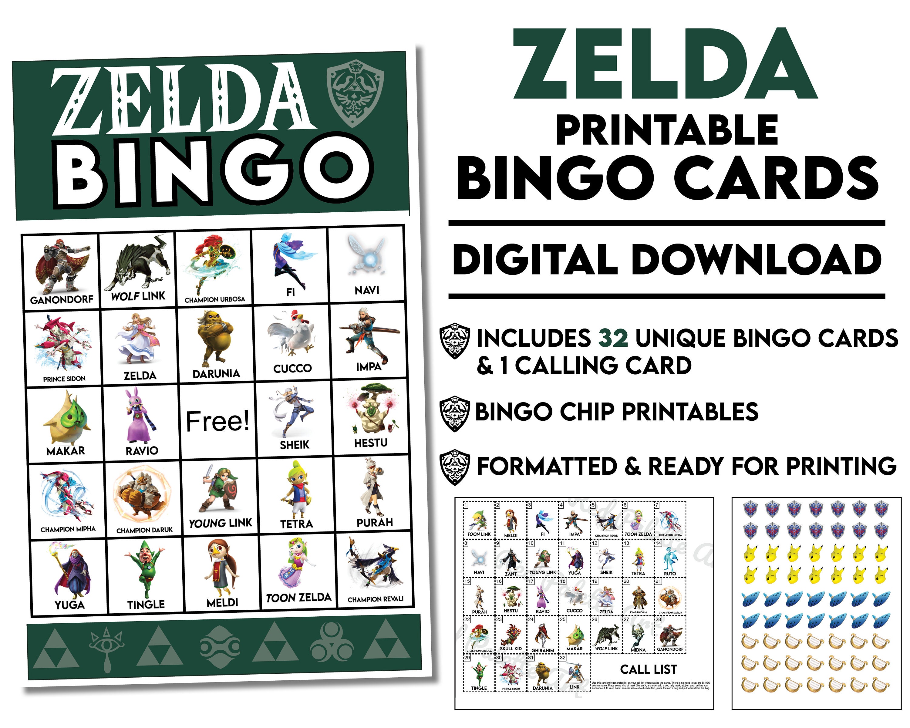 Zelda Breath of the Wild Printables - Etsy