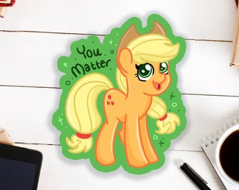 Apple Jack You Matter Vinyl Sticker | Motivational My Little Pony Friendship is Magic