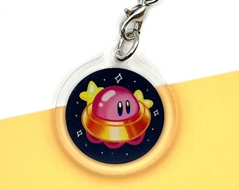 UFO Kirby High Quality Epoxy Charm | Video Game Gift