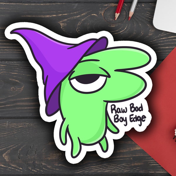 Bad Boy Glep (Smiling Friends) Vinyl Sticker | Funny meme sticker gift